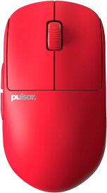 【新品】1週間以内発送 Pulsar Gaming Gears X2H Mini ワイヤレス ゲーミングマウス 超軽量 52グラム 左右対称 2.4Ghz Optical Sensor レッド パルサー