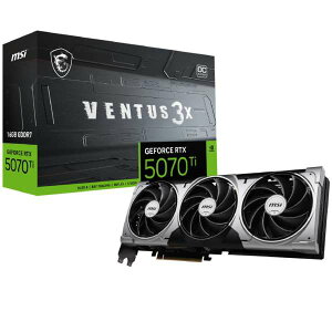yVizy[z ysz MSI GeForce RTX 5070 Ti 16G VENTUS 3X OC GeForceRTX5070Ti16GVENTUS3XOC@GGXAC OtBbN{[h O{