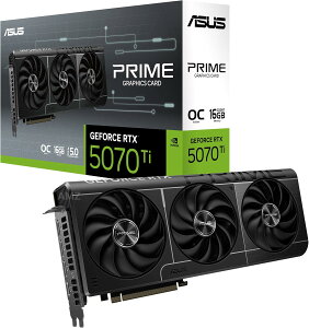 yViz1TԈȓ ysz ASUS NVIDIA GeForce RTX 5070Ti rfIJ[h 16GB GDDR7 PCI Express 5.0 / PRIME-RTX5070TI-O16G@p\R Ӌ@ PCp[c OtBbN{[h O{