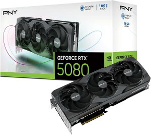 yViz1TԈȓ ysz PNY GeFORCE RTX 5080 16GB TripleFan OtBbNX{[h VCG508016TFXPB1 VD9011@Ӌ@ PCp[c OtBbN{[h