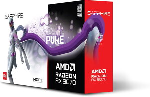 yViz1TԈȓysz SAPPHIRE PURE Radeon RX 9070 GAMING OC 16GB OtBbNX{[h 11349-02-20G VD8987@Ӌ@ PCp[c OtBbN{[h