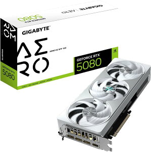 �y�V�i�z1�T�Ԉȓ����� �y������s�zGIGABYTE NVIDIA Geforce RTX5080 ���� �O���t�B�b�N�{�[�h GDDR7 16GB �M�K�o�C�g GV-N5080AERO OC-16GD