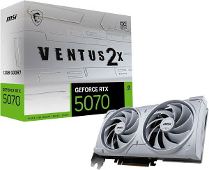 �y�V�i�z1�T�Ԉȓ������y������s�z MSI GeForce RTX 5070 12G VENTUS 2X OC WHITE �O���t�B�b�N�X�{�[�h VD9070�@�p�\�R�� ���Ӌ@�� PC