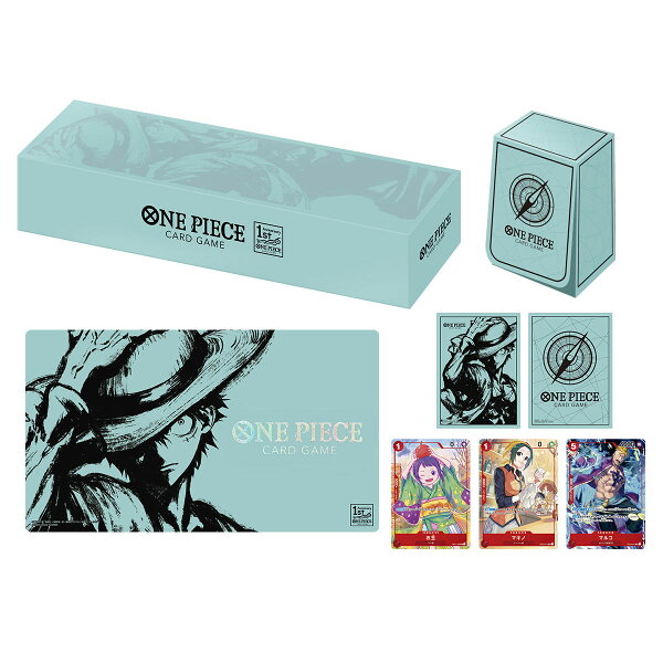 【新品】１週間以内発送 ONE PIECE カードゲーム 1st ANNIVERSARY SET 1周年記念 グッズセット プレイマット カードスリーブ カードケース ワンピース