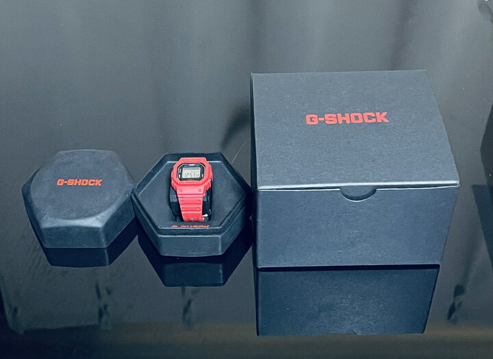 楽天市場】【未使用品】【即納】【DWN-5600-4JR レッド 赤】G-SHOCK 