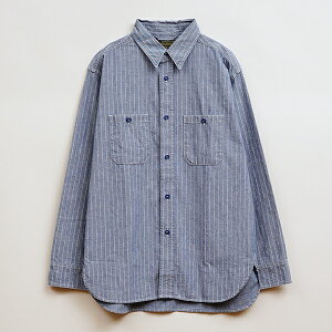 iCWFEP[{ US NAVY SHIRT WABASH DUNGAREE INDIGO NIGEL CABOURN