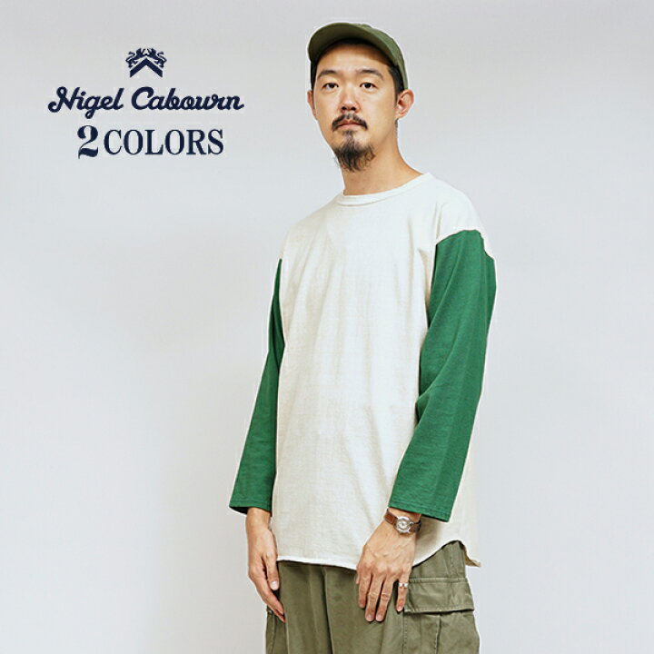 楽天市場】ナイジェル・ケーボン 7.8oz BASEBALL SHIRT 2 COLORS NIGEL 