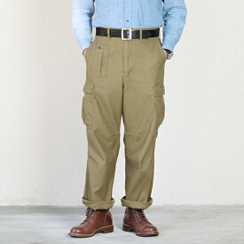 ナイジェル・ケーボン (SIZE: W30 - W40) ARMY CARGO PANT KHAKI BACK SATIN MAIN LINE カーゴパンツ NIGEL CABOURN