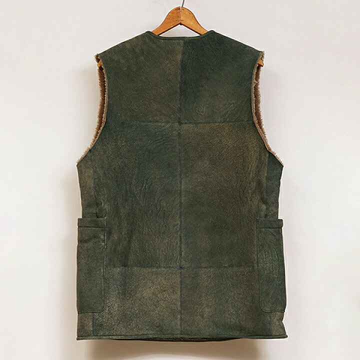 楽天市場】ナイジェル・ケーボン SHEEPSKIN VEST GREEN NIGEL CABOURN 