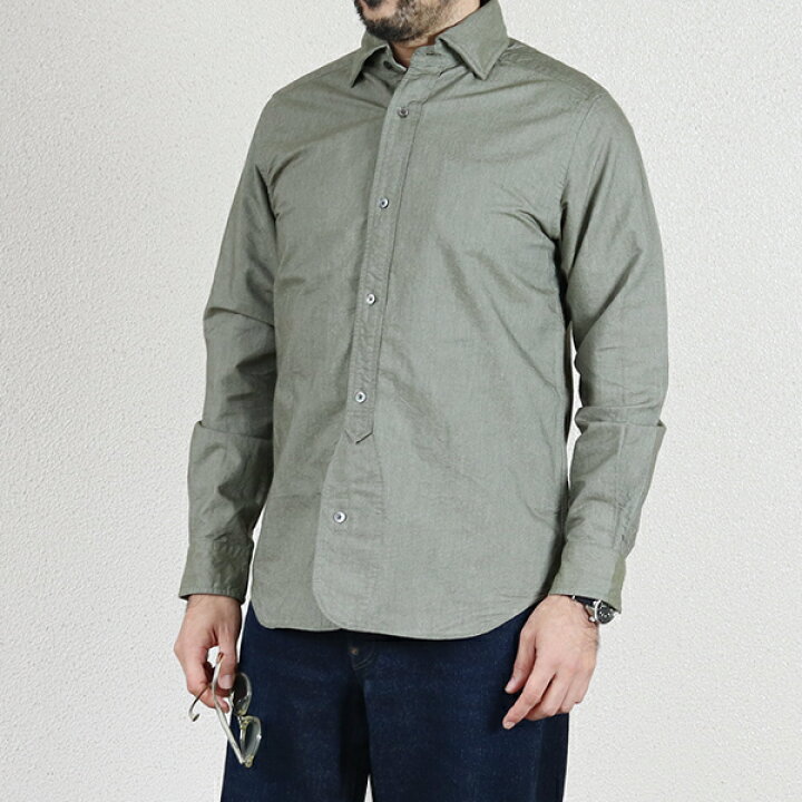 楽天市場】ナイジェル・ケーボン BRITISH OFFICERS SHIRT DARK GREEN 