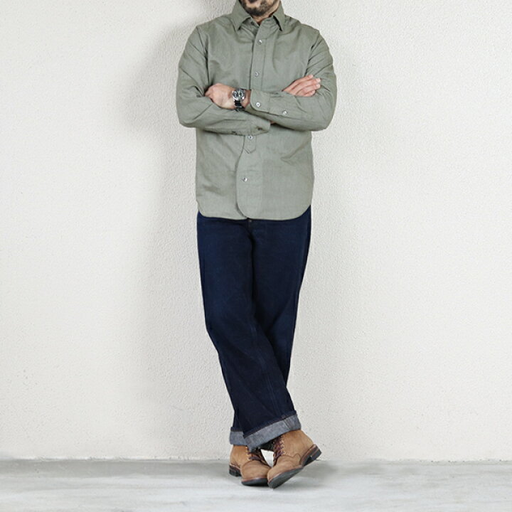 楽天市場】ナイジェル・ケーボン BRITISH OFFICERS SHIRT DARK GREEN 