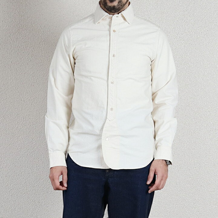 楽天市場】ナイジェル・ケーボン BRITISH OFFICERS SHIRT IVORY NIGEL 
