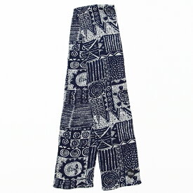 コロナ ユーティリティ INDIGO W-GAUZE STOLE INDIGO RESORT PATTERN THE CORONA UTILITY