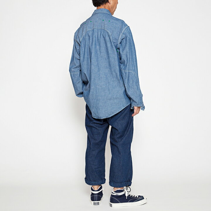楽天市場】コロナ ユーティリティ W-YOKE SHIRT COTTON CHAMBRAY BLUE 