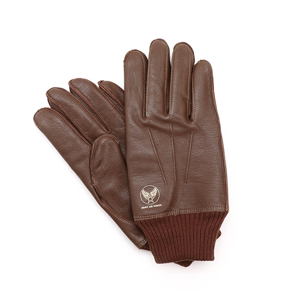 EASTMAN LEATHER CLOTHING イーストマン レザー クロージング TYPE A-10 GLOVES 予約受付中 SKIN SEAL 【25％OFF】 WINTER FLYING BROWN GOAT