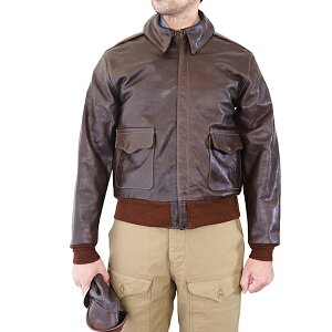 �C�[�X�g�}���E���U�[�E�N���[�W���O TYPE A-2 ROUGH WEAR CONTRACT 27752 HORSE HIDE SEAL BROWN MADE IN U.K. FLIGHT JACKET EASTMAN LEATHER CLOTHING