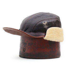 イーストマン・レザー・クロージング TYPE B-2 FLYING WINTER CAP SEAL BROWN MADE IN UK EASTMAN LEATHER CLOTHING