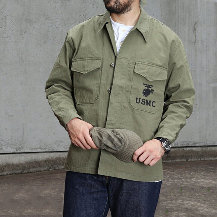 楽天市場】イーストマン・レザー・クロージング USMC P-53 SHIRT OLIVE 