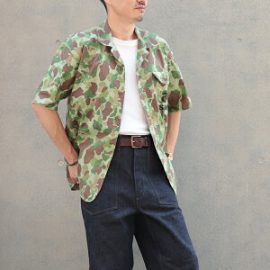 �C�[�X�g�}���E���U�[�E�N���[�W���O USMC OKINAWA S/S SHIRT FROGSKIN REVERSIBLE CAMO EASTMAN LEATHER CLOTHING