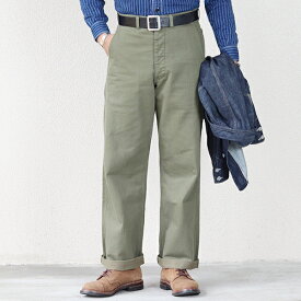 イーストマン・レザー・クロージング OKINAWA PANTS SPECIAL FORCES OLIVE HERRINGBONE TWILL EASTMAN LEATHER CLOTHING