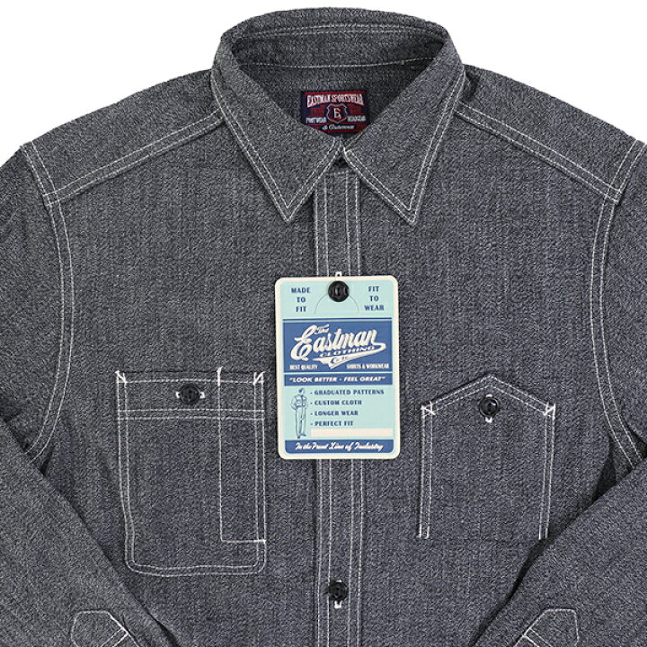 楽天市場】イーストマンレザー・モーターサイクルクラブ CHAMBRAY WORK 