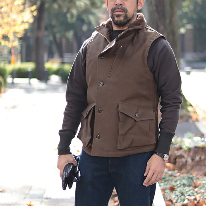 楽天市場】フリーホイーラーズ WINTER AVIATORS VEST PLAIN MODEL 1930 