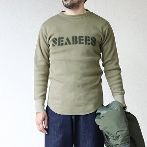 �t���[�z�C�[���[�Y CREW NECK TYPE LONG SLEEVE UNDER WEAR CONSTRUCTION BATTALION HEAVY WEIGHT RIB ALPHA GREEN FREEWHEELERS