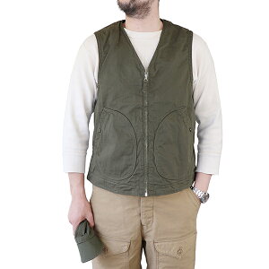 FREEWHEELERS;フリーホイーラーズ;1921008;通販;DECK;VEST;1930-1940s;CIVILIAN;MILITARY;STYLE;CLOTHING;MICRO;CORD;OLIVE;正規代理店;仙台;デッキベスト;プレーンモデル;オリーブ;