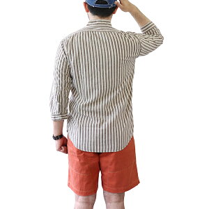 FREEWHEELERS;フリーホイーラーズ;2023011;通販;onlineshop;THE;SKIPPER;THREE-QUATER;SLEEVE;1920STYLE;WORKSHIRT;COTTON;LINEN;;STRIPE;7分袖シャツ;日本製;