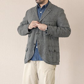 フリーホイーラーズ LEWIS SACK COAT LATE 1800s TAILORED SACK COAT LINEN SERGE YARN-DYED CHARCOAL FREEWHEELERS