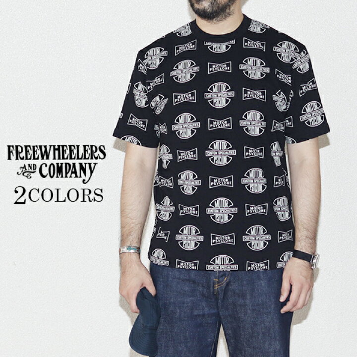 楽天市場】フリーホイーラーズ T-SHIRT MOTOR PSYCLONE ALL OVER PRINT  