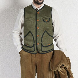 フリーホイーラーズ BRIDGEPORT OUTDOOR STYLE HUNTING VEST OLIVE GRAIN FREEWHEELERS