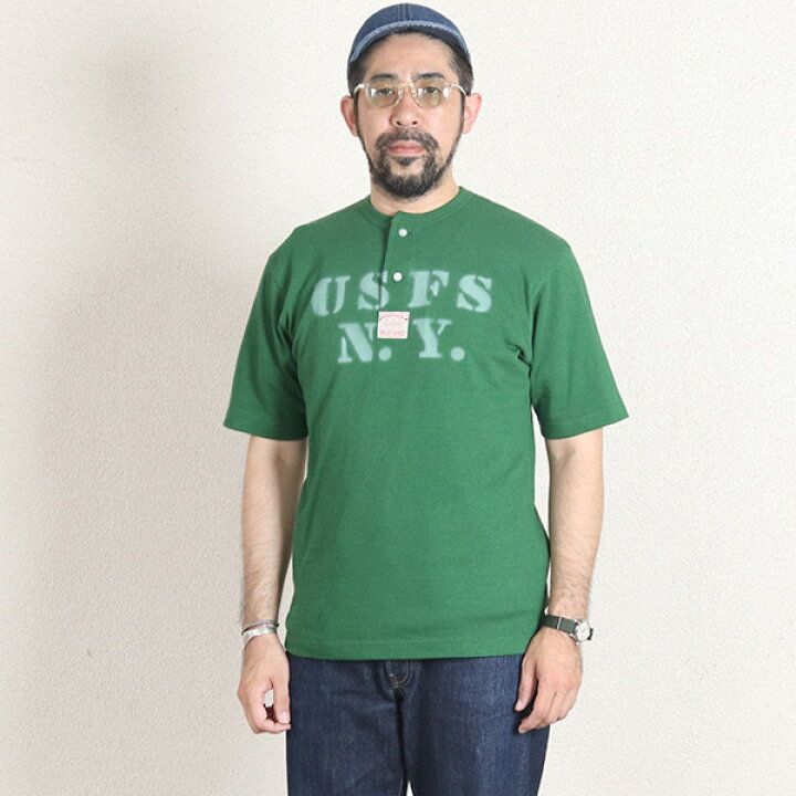 楽天市場】フリーホイーラーズ HENLEY NECKED S/S SHIRT U.S. FOREST 