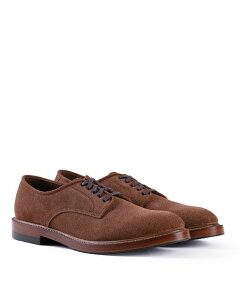 �y�\�񏤕i 2026�N12�����ח\��z �W���� ���t�O���� �u�[�c���[�J�[ WAYFARER DERBY SHOES JAPANESE SUEDE SADDLE BROWN �_�[�r�[�V���[�Y JOHN LOFGREN BOOTMAKER