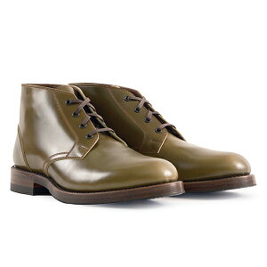 �W���� ���t�O���� �u�[�c���[�J�[ THE STEADFAST CHUKKA BOOTS SHINKI HIKAKU SHELL CORDOVAN OLIVE �`���b�J�u�[�c JOHN LOFGREN BOOTMAKER