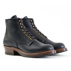 W tO u[c[J[ STEEL GANG SW BOOTS BADALASSI CARLO VEGETABLE TANNED LEATHER BLACK JOHN LOFGREN BOOTMAKER