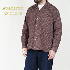 モヒート ABSHINTH SHIRT DOT 2 COLORS オープンカラーシャツMOJITO