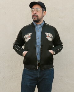 �e�[���[ ���m LATE 1940s STYLE ACETATE SOUVENIR JACKET KOSHO & CO. SPECIAL EDITION WHITE TIGER × JAPAN MAP TAILOR TOYO