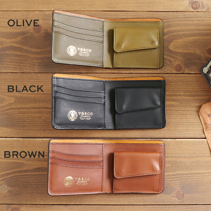 楽天市場】ヴァスコ LEATHER SHORT WALLET ITALIAN LEATHER 3 COLORS 
