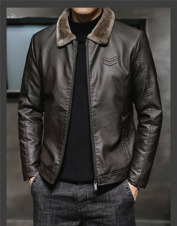 楽天市場 ライダースジャケット メンズ 裏ボア レザージャケットメンズ 裏ボアジャケット ファー付 ジャケット ライダース 冬服 メンズブルゾン 革ジャン 暖か 冬アウター メンズコート メンズアウター おしゃれ シングルライダース メンズジャケット Pu バイク 防寒着