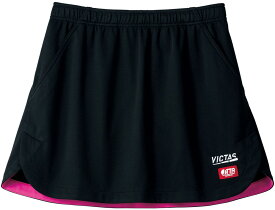 【5月30日限定 P最大10倍】 VICTAS ヴィクタス 卓球 インサイド ヘムカラー スカート INSIDE HEM COLOR SK ゲームスカート JTTA公認 女子用 レディース ポケット付 吸汗速乾 622103 1000