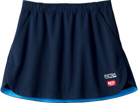 【7月18日から 最大4％OFFクーポン＆P最大10倍】 ヴィクタス VICTAS 卓球 インサイド ヘムカラー スカート INSIDE HEM COLOR SK ゲームスカート JTTA公認 女子用 レディース ポケット付 吸汗速乾 622103 6000