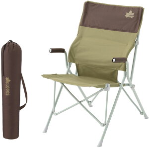 【10月24日20時から 最大4%OFFクーポン&P最大10倍】 ロゴス LOGOS アウトドア LOGOS Life バックホールドチェア ブラウン イス 椅子 ハイバック 長時間 座り心地 メッシュポケット付き スリム収納