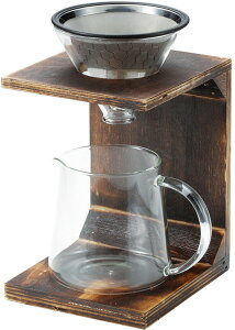 【10月24日20時から 最大4%OFFクーポン&P最大10倍】 キャプテンスタッグ CAPTAIN STAG アウトドア 珈琲 ドリッパーセット 木製スタンドタイプ コーヒー ドリッパー キャンプ グランピング UW3521