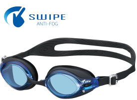 ビュー VIEW スイミング ダブルフィット スワイプ アンチフォグ DOUBLE FIT SWIPE 大人用 フィットネス スイミングゴーグル くもり止め UVカット 選べる鼻ベルト V540SA BLBK