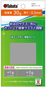 【10月24日20時から 最大4%OFFクーポン&P最大10倍】 タバタゴルフ Tabata GOLF ゴルフ 薄型ウエイト 30 プレート クラブ ヘッドバランス調整用 弾道 飛距離 ドライバー スイングバランス 練習 試