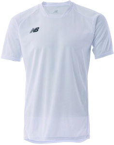 【10月24日20時から 最大4%OFFクーポン&P最大10倍】 ニューバランス New Balance サッカー ゲームシャツ ジュニア用 トップス 半袖 フットボール 吸汗速乾 ドライ ワンポイントロゴ シンプル 試