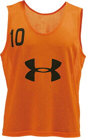 【5月18日限定 最大3%OFFクーポン＆P最大10倍】 UNDER ARMOUR アンダーアーマー サッカー UA チーム ナンバー ビブス 10枚セット ゼッケン 試合 練習試合 部活 チーム 球技 マラソン リレー ロゴ入り クラブ 練習 びぶす 1295510 874