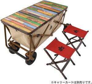 【10月30日 P最大10倍】 ロゴス LOGOS アウトドア Old Wooden 丸洗いカートテーブルセット2 家具 セット 73188046