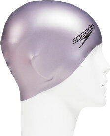 スピード Speedo スイミング シリコーンキャップ メンズ レディース 水泳帽 水泳用品 競泳 プール スイミング 水泳教室 スイミングスクール ロゴ 公式大会使用不可 スイムウェア 無地 SD93C03 SV